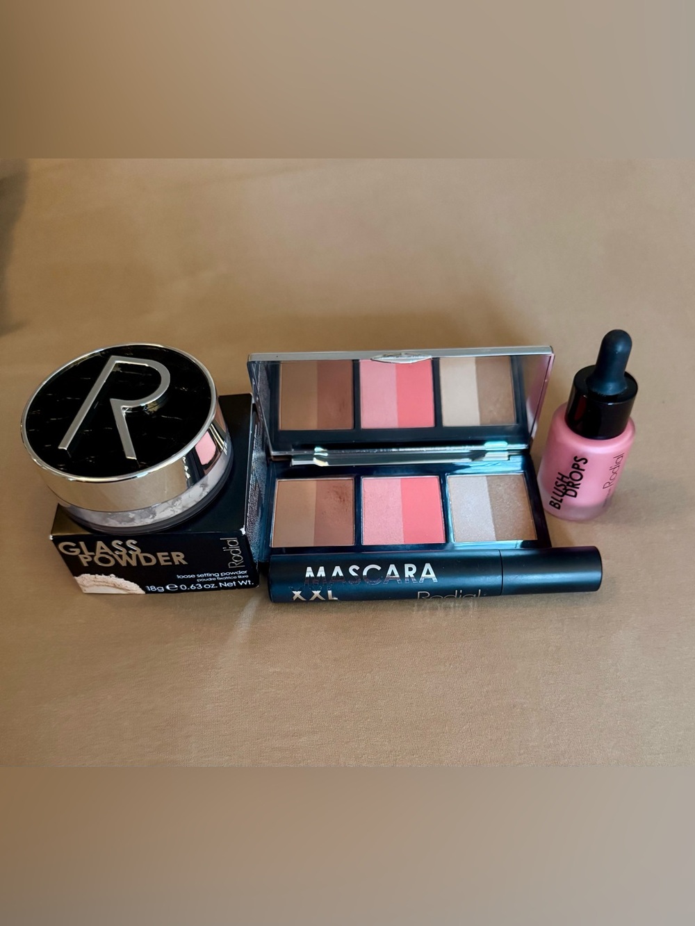 Rodial Pink & Neutral Blush and Eye Palette with Black Mascara